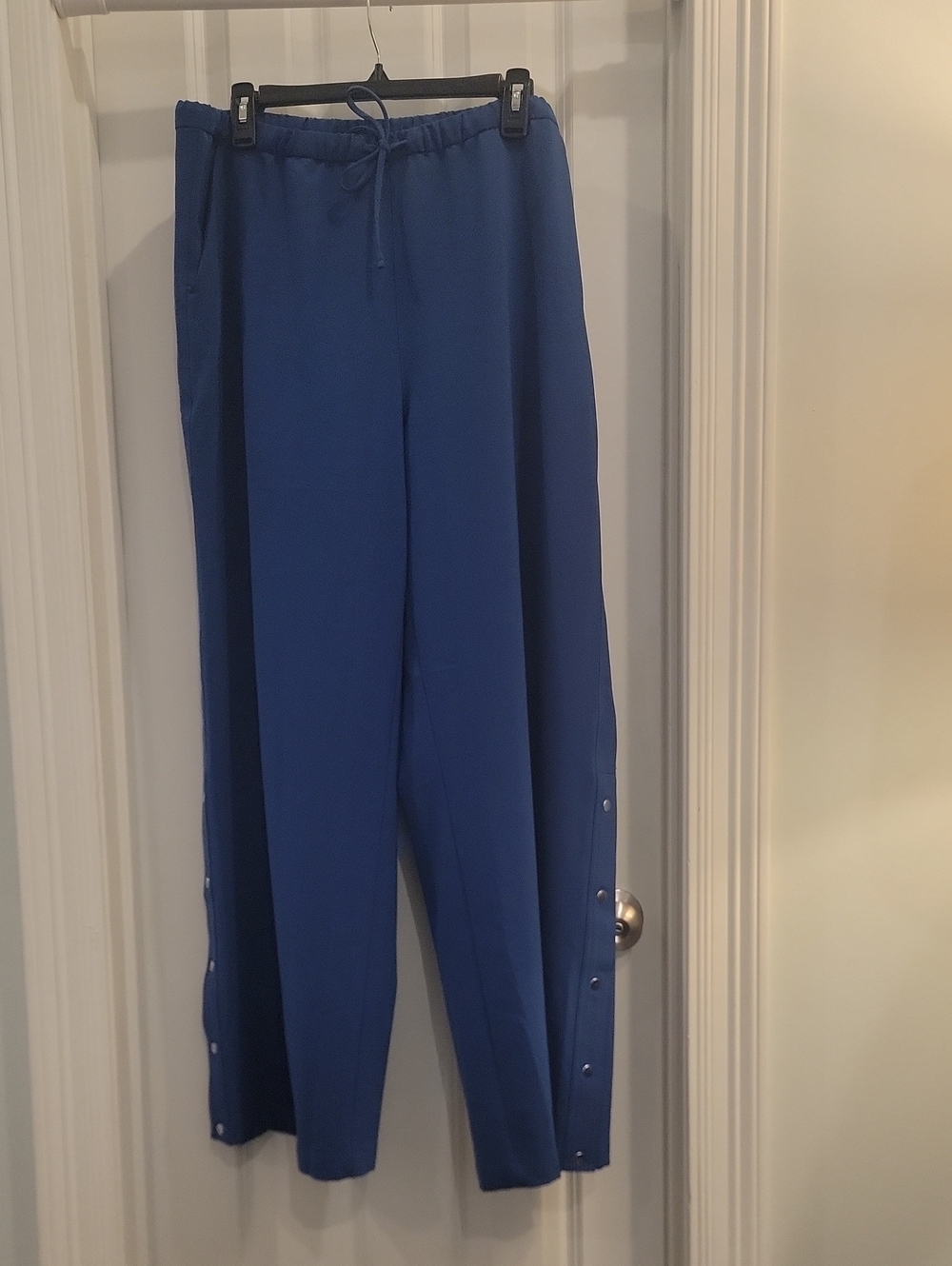 Athleta Royal Blue Snap-Side Track Joggers